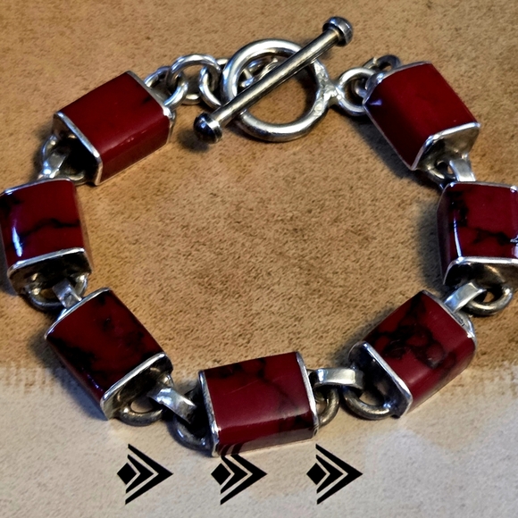 RARE Silpada Sterling Silver & Stone Bracelet - Picture 2 of 12